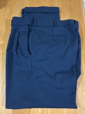 Stafford Classic Fit Trousers in Navy Blue